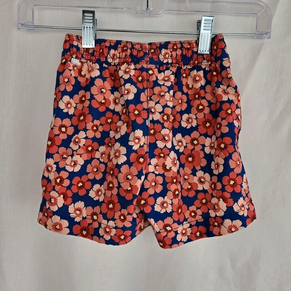 Crewcuts J.Crew Floral Boys Swim‎ Trunks Size 2 Board Shorts Pockets Resortwear